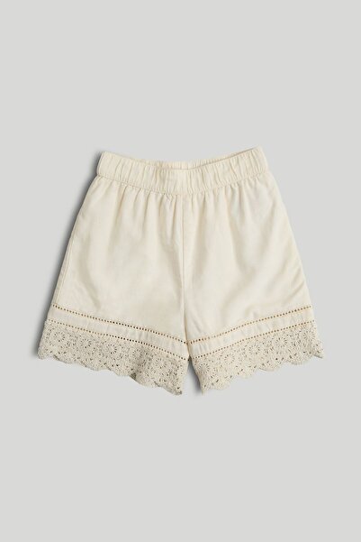 MOTHERCARE Cream Crochet Shorts