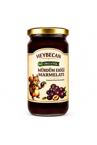 Vitamino Organik Mürdüm Eriği Marmelatı 280 Gr
