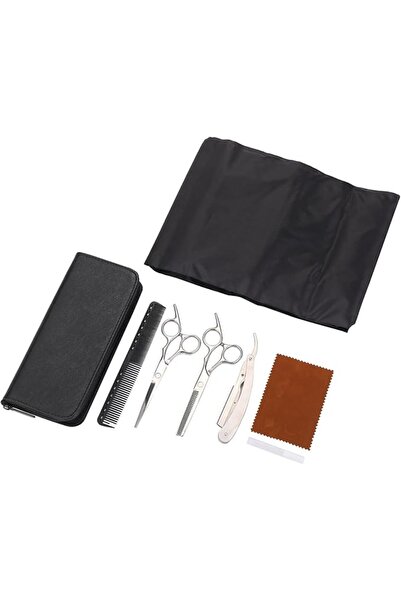 Lawazim Shaving Tool Set, Hair Cutting Kit with Regular & Thinning Scissors, ...