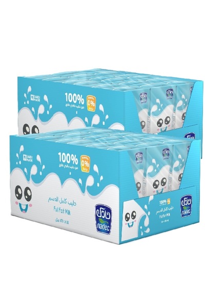 Nadec Full Fat Uht Milk, 18 X 125 Ml (2CASE)