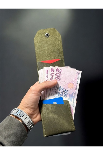 NZCLUB %100 Hakiki Crazy Dana Derisi Çerçeveli Minimalist Cüzdan Para Portföy...