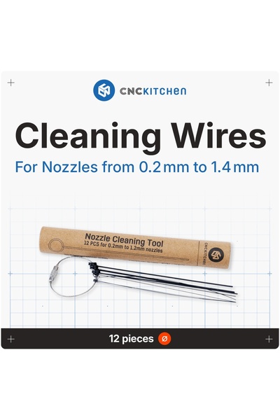CNC Kitchen Set 12 ace pentru curat duze imprimante 3D
