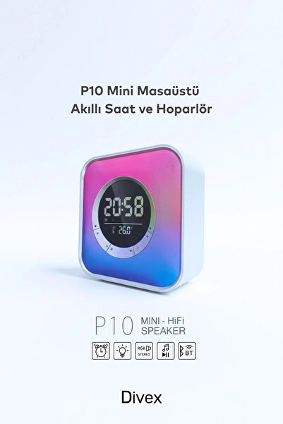 Divex Smart RGB Bluetooth Hoparlörlü Gece Lambası