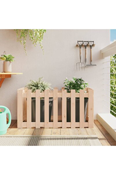 vidaxl Pat inaltat gradina design gard 100x50x50 cm lemn de pin tratat