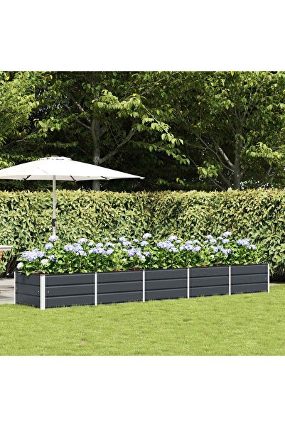 vidaxl Jardiniera Antracit 400 x 80 x 45 cm Otel