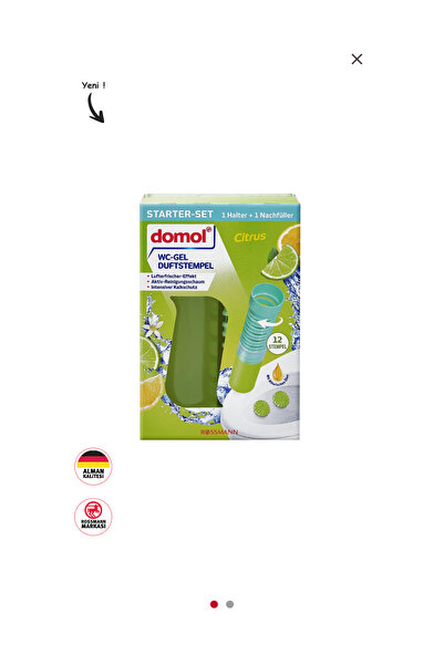 DOMOL Tuvalet Jeli Tüm Damga Jel Limon / 75 ml