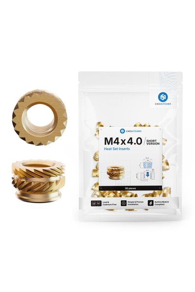 CNC Kitchen Piulite inserabile - M4 short-pachet 50 bucati
