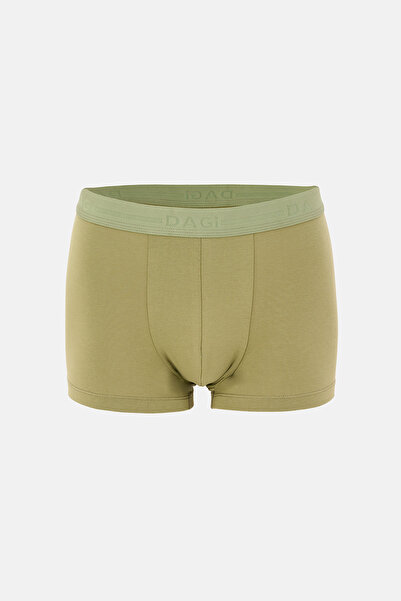 Dagi Boxeri din bumbac cu model, verde-kaki, pachet de 2