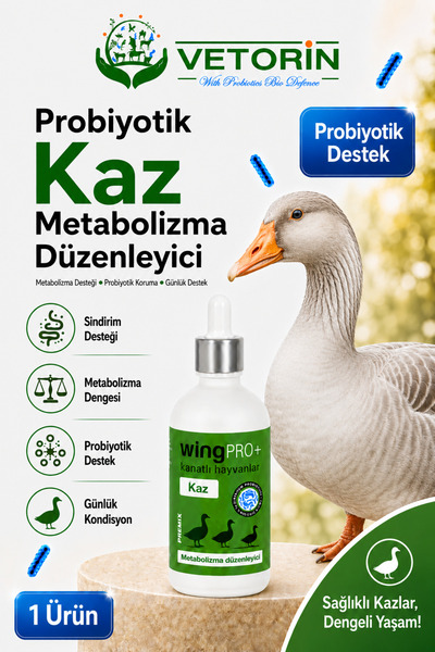 VETORİN Probiyotikli Kaz Sindirim Sistemi Desteği & Metabolizma Düzenleyici 1...