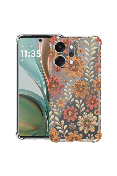 bestcase Αντικραδασμική Θήκη για OPPO Reno14, Φλοράλ Φθινοπωρινό Σχέδιο, 2052...