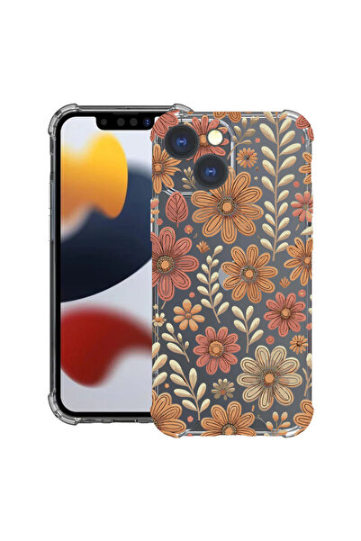 bestcase Αντικραδασμική Θήκη για Apple iPhone 15, Φλοράλ Φθινοπωρινό Σχέδιο, ...