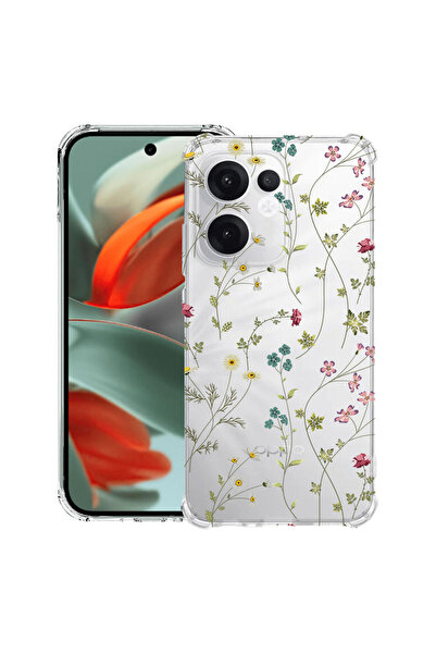 bestcase Αντικραδασμική Θήκη για OPPO Reno13 F / FS, Φλοράλ - Χαριτωμένα Λουλ...