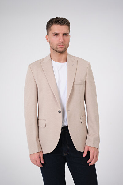 VALUE FASHION Erkek Spor Ceket, Esnek Örme Kumaş,Blazer Ceket