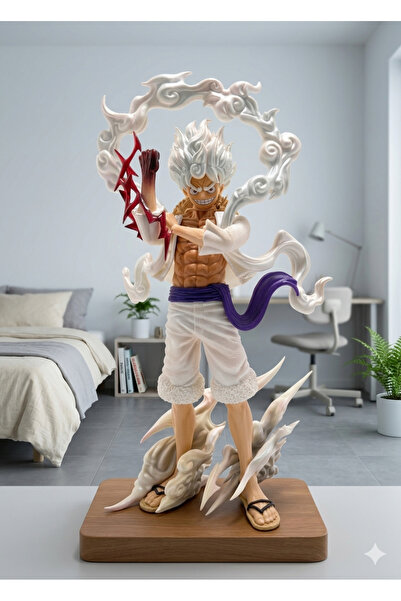 TÜTSÜ SEPETİ Anime One Piece Luffy Gear 5 Figürü 25 Cm Detaylı Koleksiyonluk ...