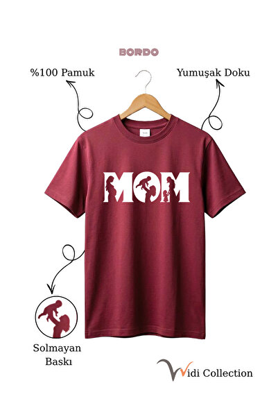 The Baski Tricou cu tematică Ziua Mamei, 100% bumbac, cu croială normală