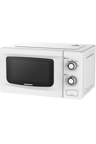 Heinner Cuptor cu microunde HMW-M2035WH, 20 L, 700 W, Control mecanic, Tempor...