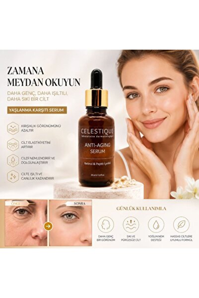 CELESTIQUE ANTİAGING Yaşlanma Karşıtı Serum 30ml (RETİNOL & PEPTİT) (GLİSERİN...