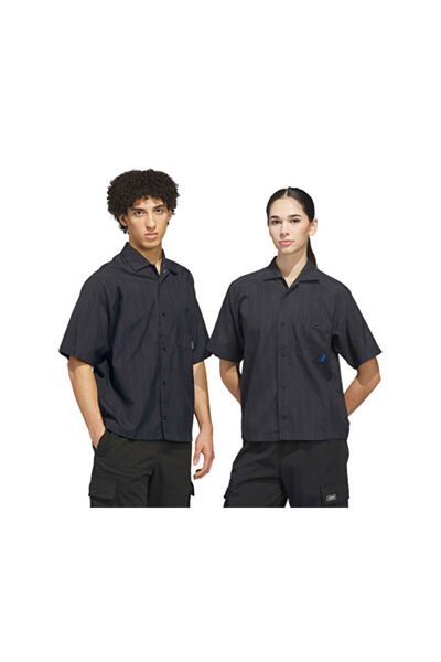 adidas Skt Lines Αυτό το Unisex Casual Πουκάμισο KC6300 Μαύρο