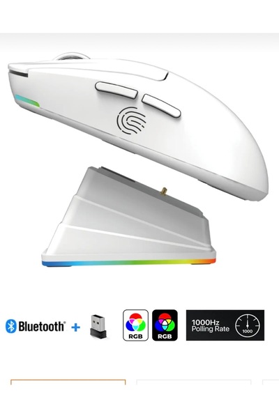 shop AYMESTORE Kablosuz Oyuncu Mouse RGB – 6400 DPI Ultra Hafif 51gr | Blueto...