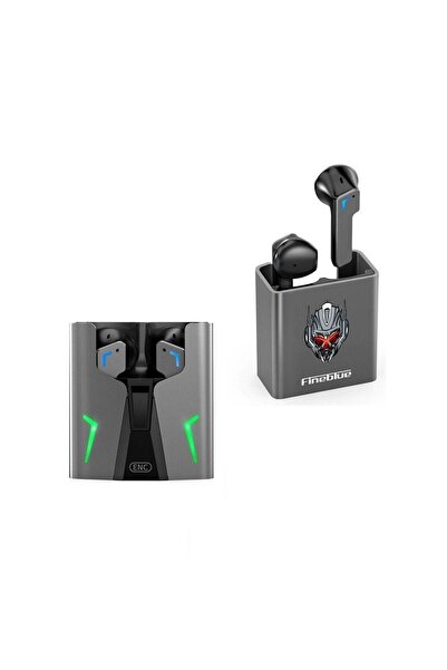 Fineblue Ασύρματα ακουστικά gaming με θήκη φόρτισης – KINGKONG – – 700147 – Γκρι