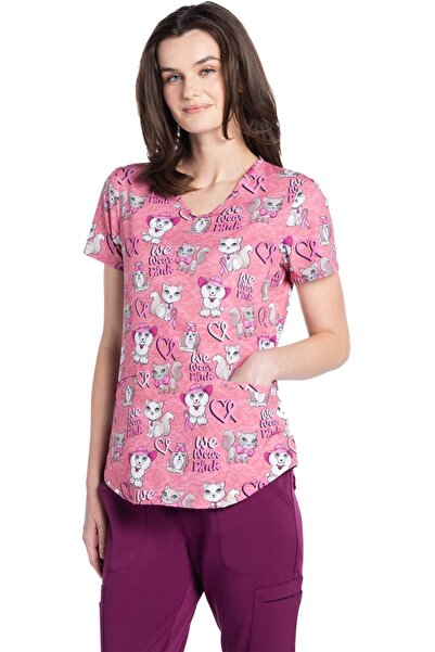 Cherokee UNIFORMS Cherokee CK637 We Wear Pink Γυναικεία Ιατρική Μπλούζα με V-...
