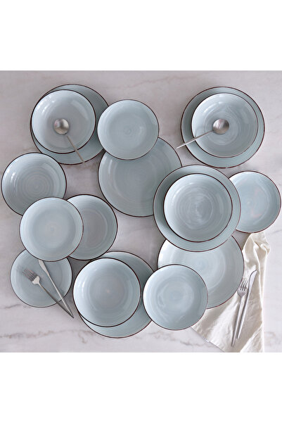 Home Box Elegenza 18-Piece Stoneware Dinner Set - Serves 6