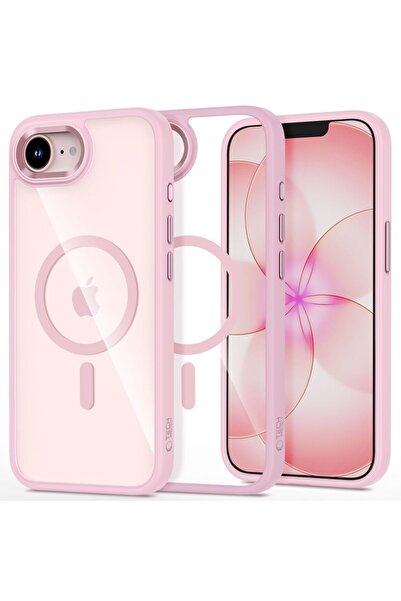 Tech-Protect Magmat Θήκη MagSafe για iPhone 17e/16e Ροζ Διαφανής