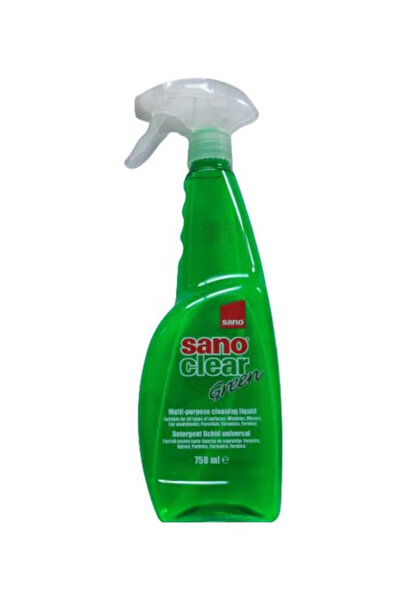 Sano Spray de curățare pentru sticlă verde transparentă cu pulverizator 750 ml