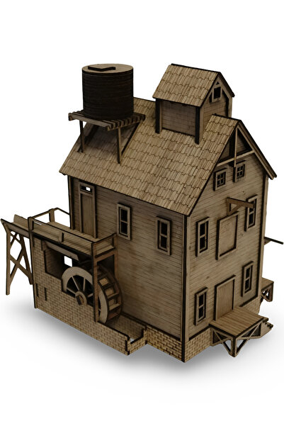 ALGWOOD 3D Ahşap Heims Mill Ahşap Değirmen Maketi - Su Değirmeni Temalı Kolek...