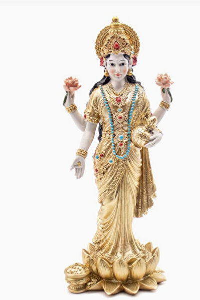 OEM Statuie din rășină Zeița Lakshmi 34 cm |   Decor spiritual indian și Feng...