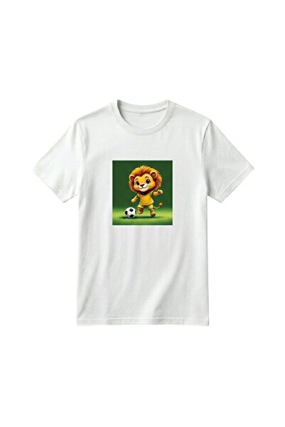 ERDEM KIDS Tricou casual din bumbac, cu mânecă scurtă, cu imprimeu, pentru fe...