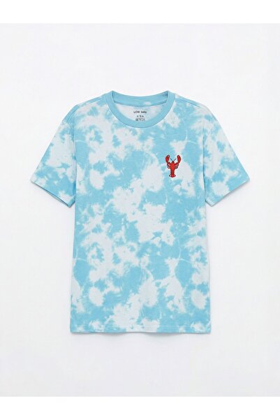LC Waikiki Lcw Kids Crew Neck Tie-Dye Pattern Boys T-Shirt