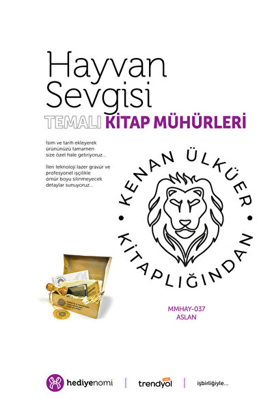 HEDİYENOMİ Mühürmarket > Lion Animal Love Book Seal - Ex-Libris - Book Stamp ...