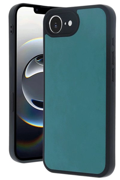 New Face Ilkeshop New iPhone 16E Case Aras Leather Cover - (123048) Green