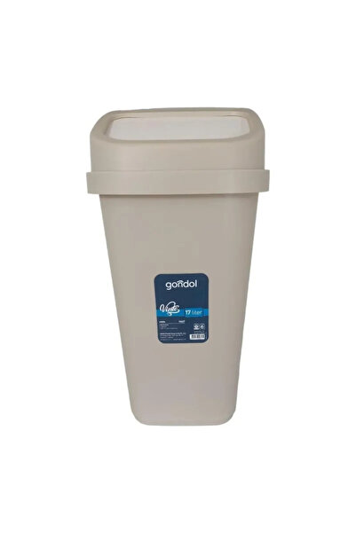 Generic Brand سلة المهملات مع غطاء، بلاستيك 17 لتر Royaleks-G647