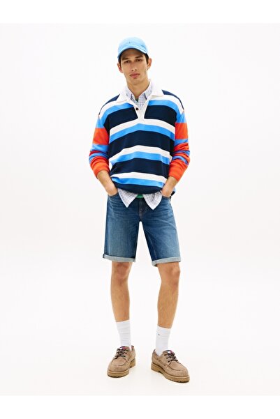 Tommy Hilfiger RONNIE SHORT BJ8155 Erkek Mavi Şort - DM0DM22980