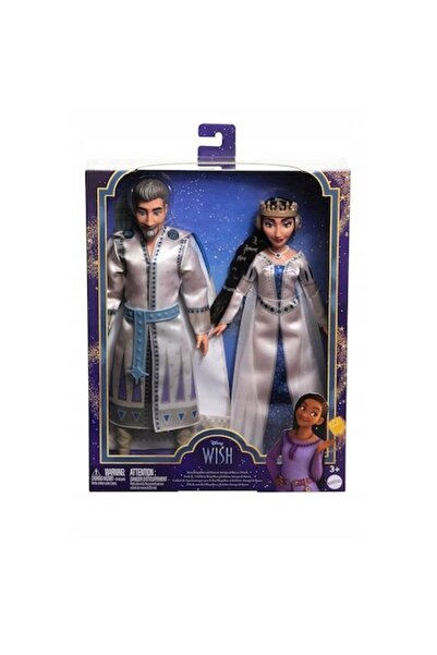 mattel Set of 2 Disney Wish dolls King Magnifico and Queen Amaya, 30cm