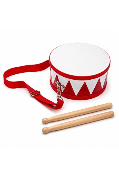 parox Tobă de lemn pentru copii, set cu 2 bețe și curea reglabilă, instrument...