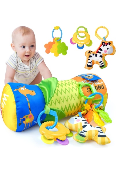 Junios Pernuta bebe pentru burtica cu activitati, Albastru