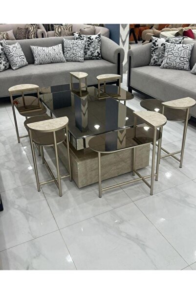 Tables طاولة مجلس بديل الرخام مع سطح مريا