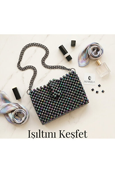 örgü Bead Bag - Evening Dress Bag - Invitation Bag - Shoulder Bag - Evening Bag