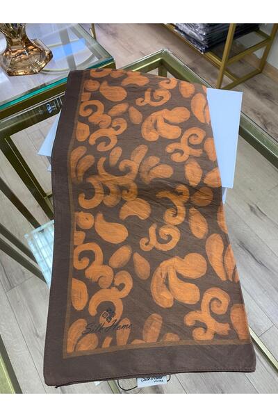 Silk Home Orange Brown Viscose Velora Scarf