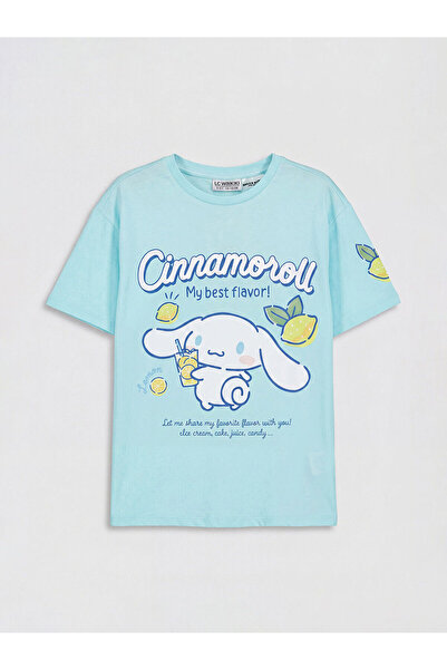 LC Waikiki Peak New Season Crew Neck Cinnamoroll Printed Girls' T-Shirt