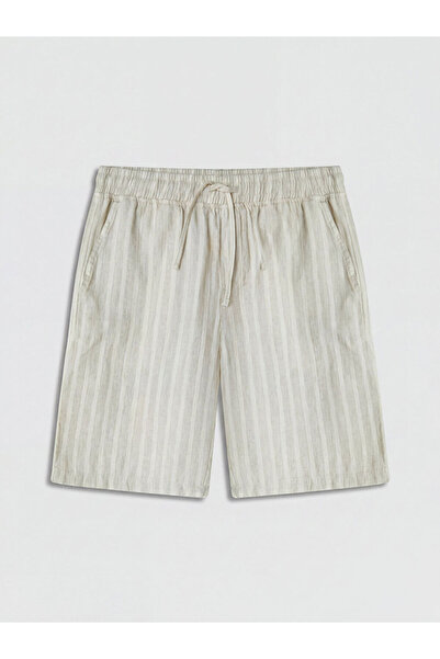 LC Waikiki RMZ GİYİM FARKİLYA Pantaloni scurți bărbătești cu dungi, confortabili