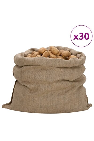 vidaxl Set of 30 bags, VidaXL, jute, 100 x 110 cm, beige