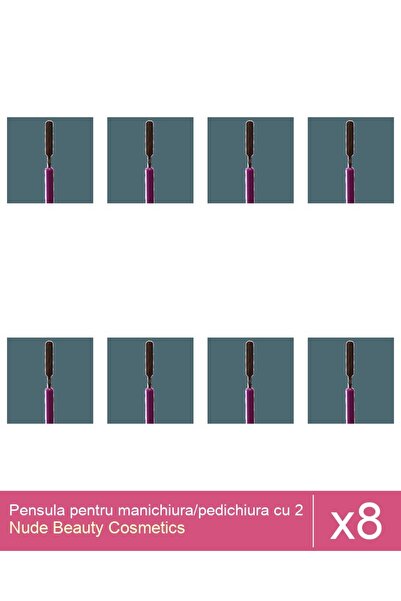 Makeup Set 8x Pensula pentru manichiura/pedichiura cu 2 capete