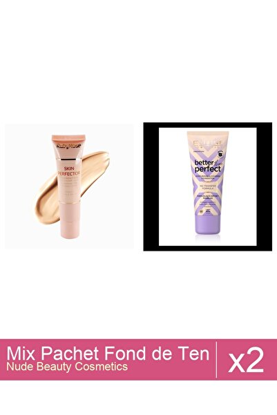 Makeup Set Mix 2 produse Fond De Ten: Eveline Better the Perfet, 03 ( light-b...