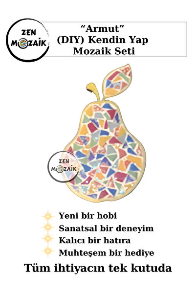 Zen Mozaik Ahşap Sablonlu Kendin Yap Mozaik Seti – Her Seviyeye Uygun Sanatsa...