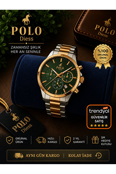 Polo diess erkek kol saati/tüm fonksiyonları aktif /su geçrime yok