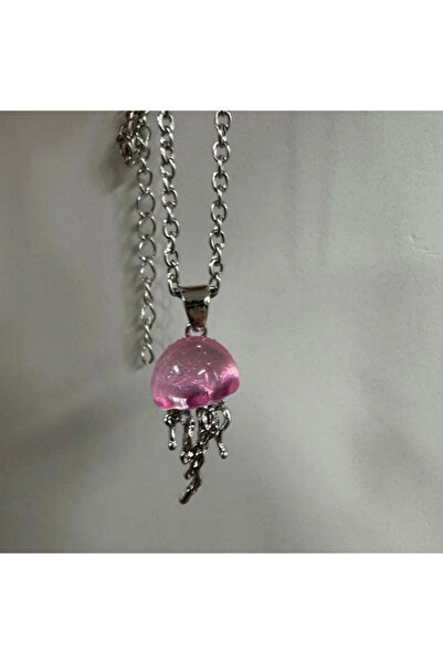 Choice pink Dreamy Blue pink Jellyfish Pendent Necklace For Women Vintage Cou...
